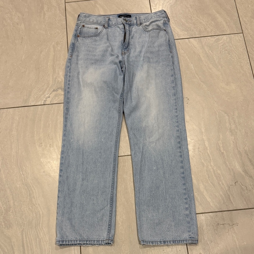 Aeropostale Women's Light Blue High Rise Jeans